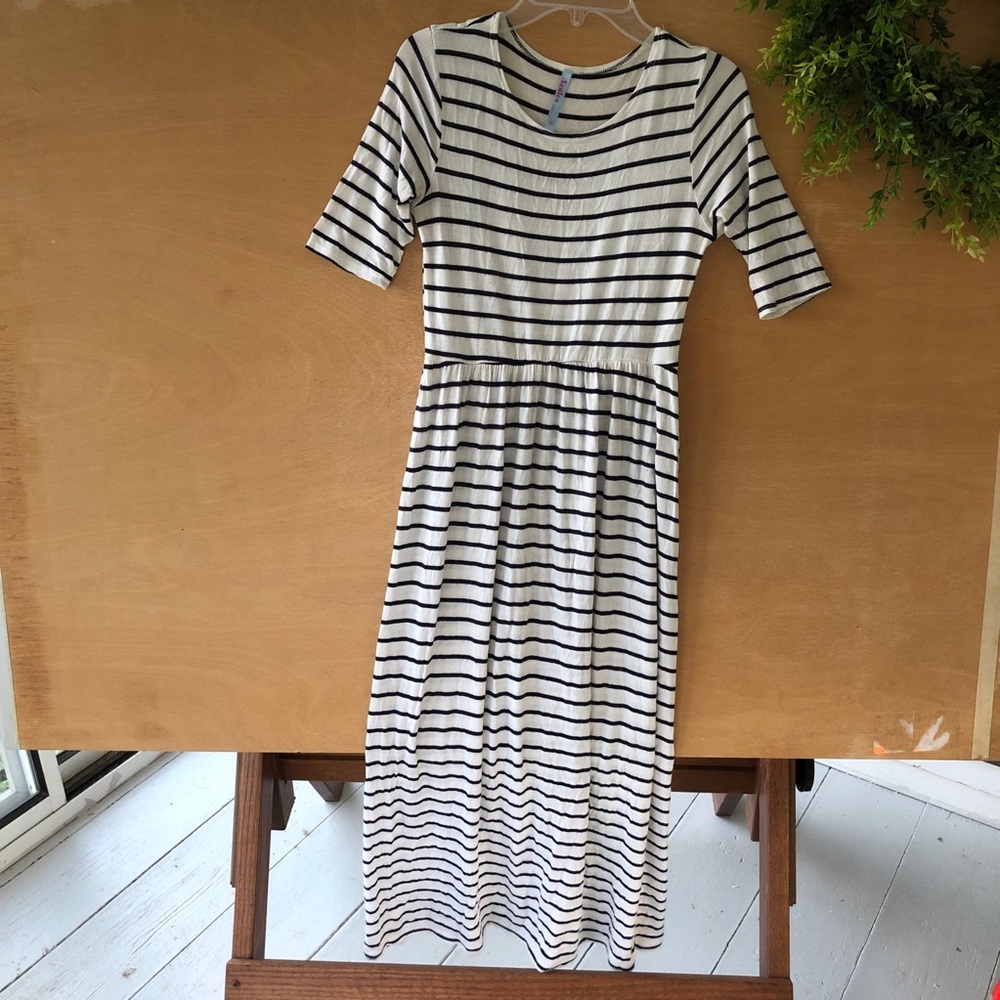 Striped MIDI Dress